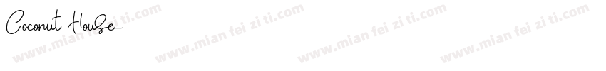 Coconut House字体转换